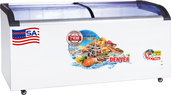 Tủ đông mặt kính cong Denver AS 1580K