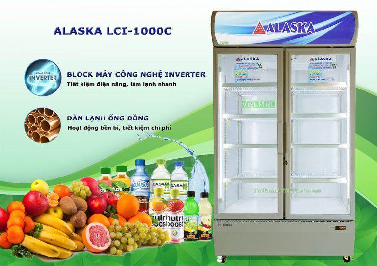 Tủ mát Alaska Inverter 2 cánh 1200 lít LCI-1000C