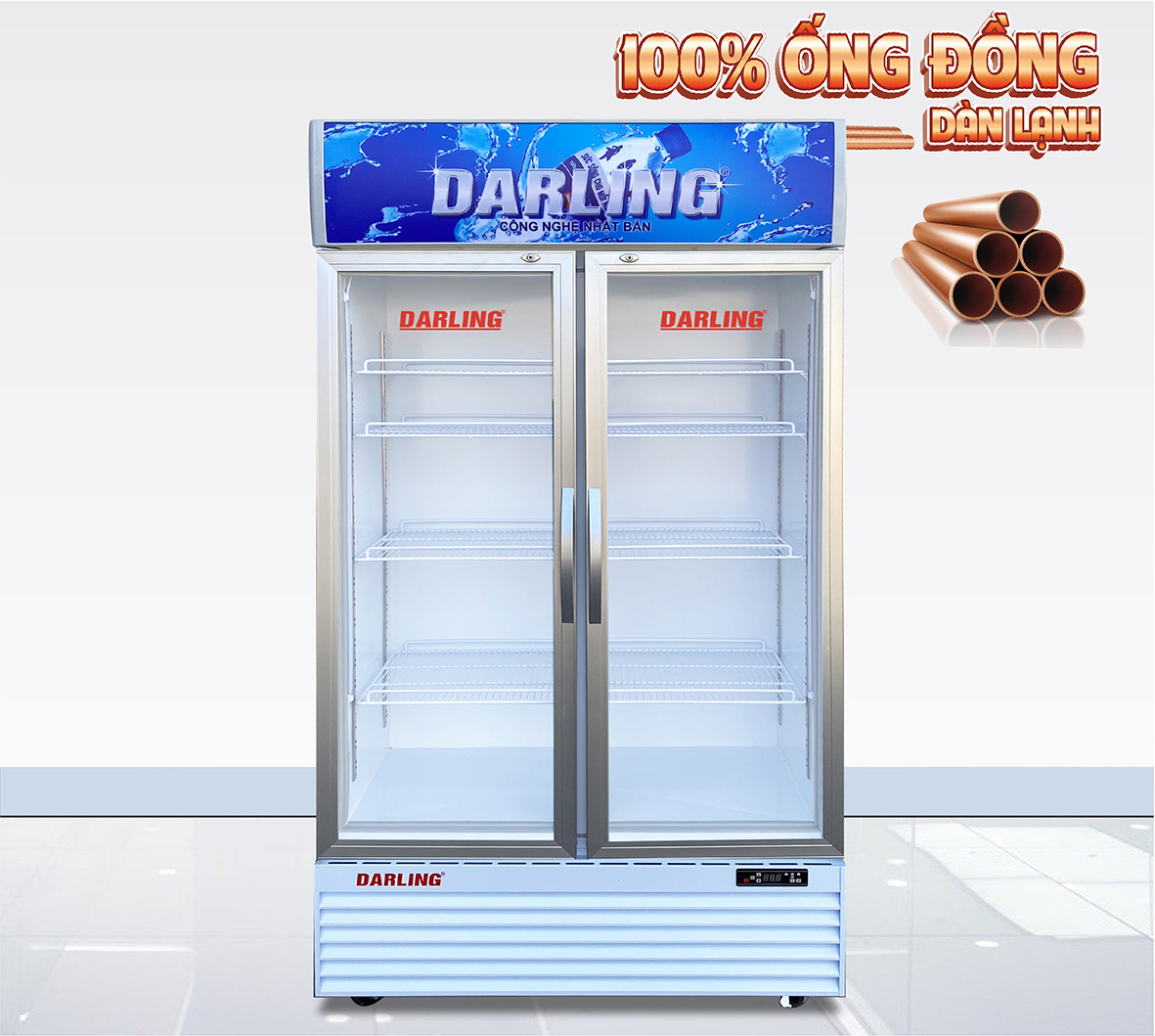 Tủ mát Darling đèn LED 630L DL-7000A2