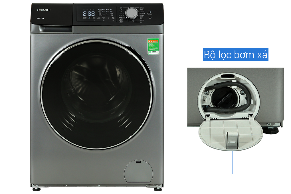Máy giặt Hitachi Inverter 9.5 kg BD-954HVOS
