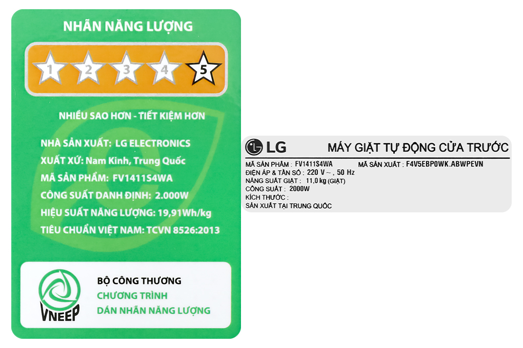 Máy giặt LG AI DD Inverter 11 kg FV1411S4WA