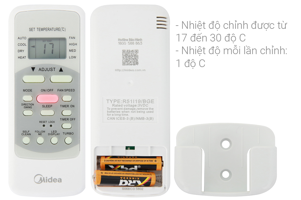 Máy lạnh Midea 1 HP MSAF-10CRN8