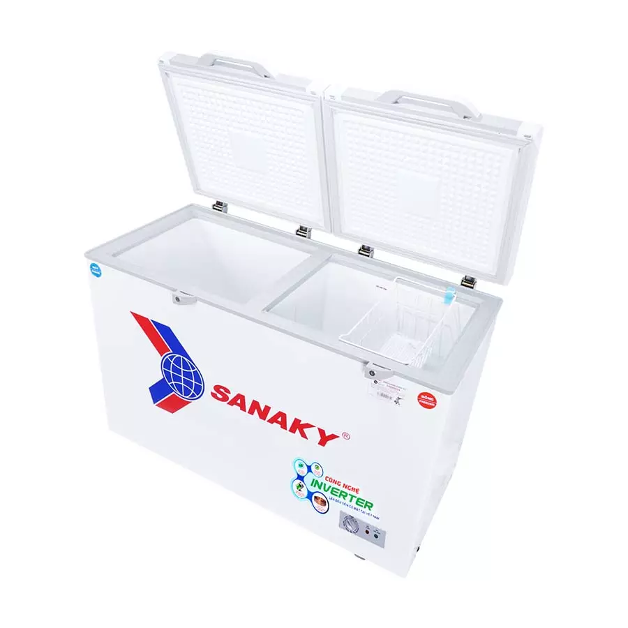 Tủ đông Sanaky VH-5699W4K inverter 2 ngăn đông mát 365 lít