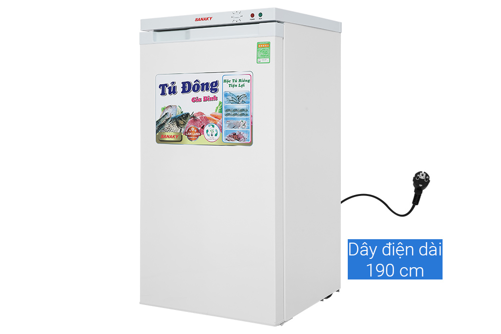Tủ đông Sanaky 4 ngăn 118 lít VH-160VD
