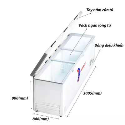 Tủ đông Inverter Sanaky VH-1399HY4K 1300 lít