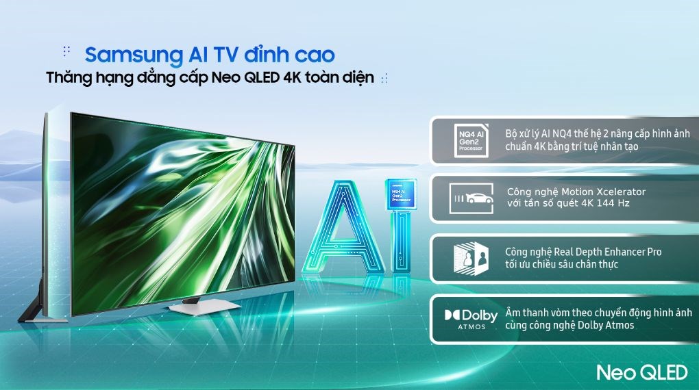 Smart Tivi Neo QLED Samsung 4K 65 inch QA65QN90D model 2024