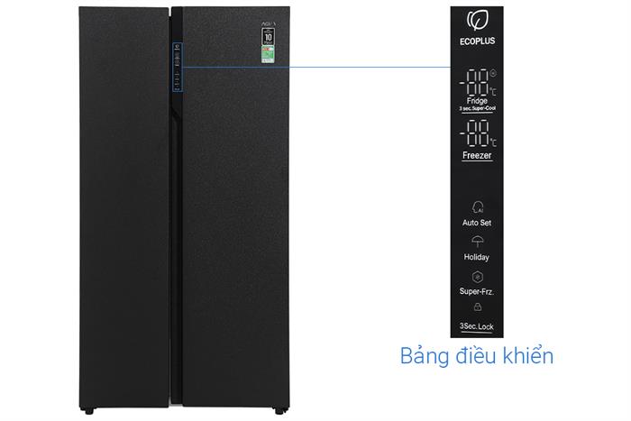 Tủ lạnh Aqua Inverter 550 lít Side By Side AQR-S612XA(CBC) model 2024