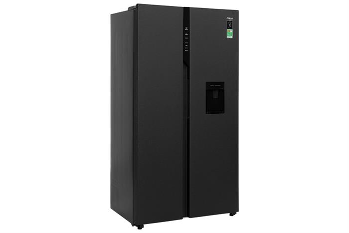 Tủ lạnh Aqua Inverter 550 lít Side By Side AQR-S612XA(WCB) model 2024