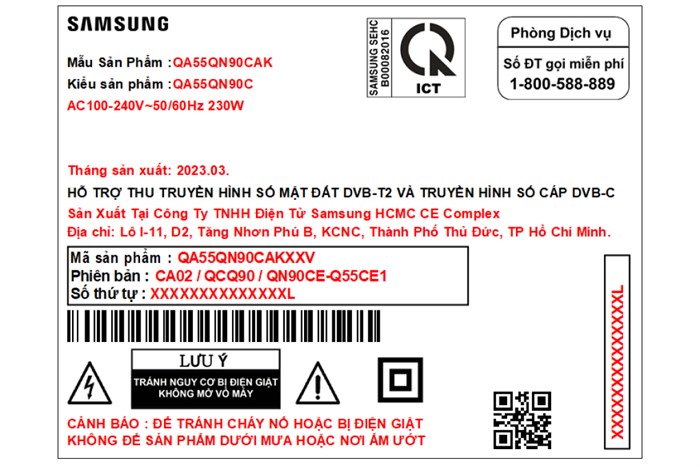 Smart Tivi Neo QLED 4K 55 inch Samsung QA55QN90CA