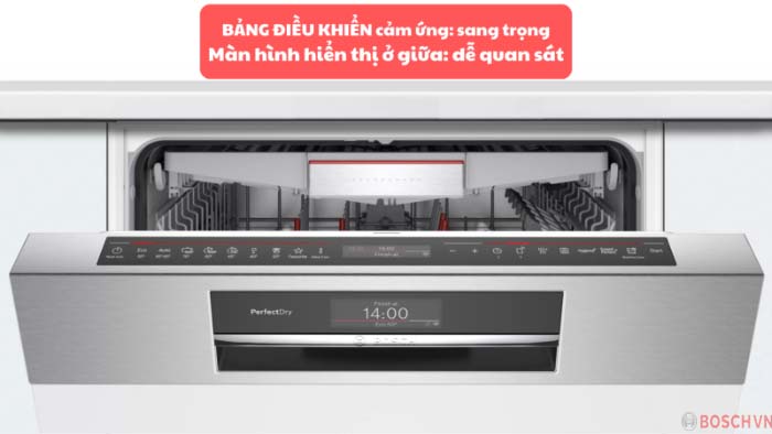 Máy rửa bát Bosch SMI8TCS01E Series 8 bán âm nhập khẩu Đức