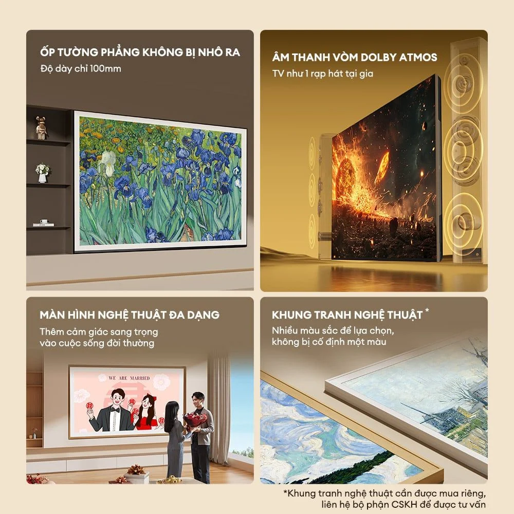 Google Tivi Khung Tranh Frame+ 55LN7000G QLED 55inch