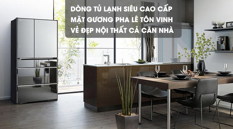 Tủ lạnh Hitachi Inverter 722 lít R-X670GV (X)