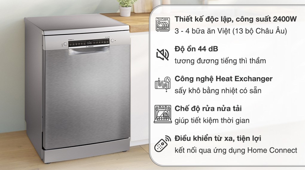 Máy rửa chén độc lập Bosch SMS4ECI26E