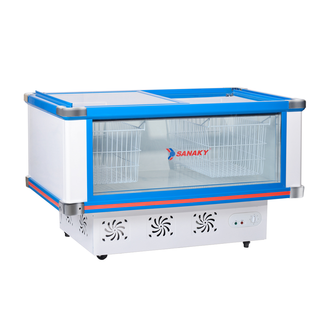 Tủ Mát Sanaky VH-299K 278 lít, mặt kính, dàn lạnh đồng