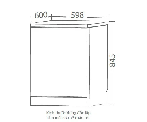 Máy Rửa Bát Canzy DSW809EU SERI 8 ( 15 BỘ)