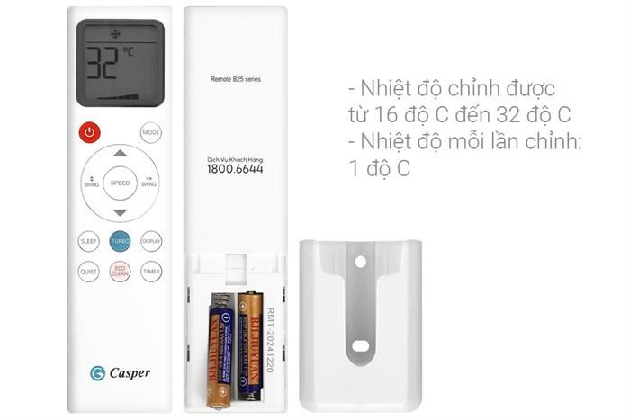 Máy lạnh Casper Inverter 1.5 HP GC-12IB36 (Model 2025)