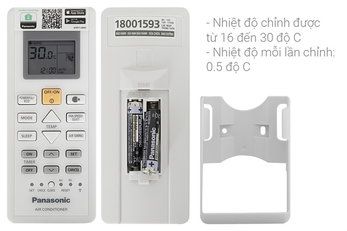 Máy lạnh Panasonic Inverter 18000 BTU PU18AKH-8