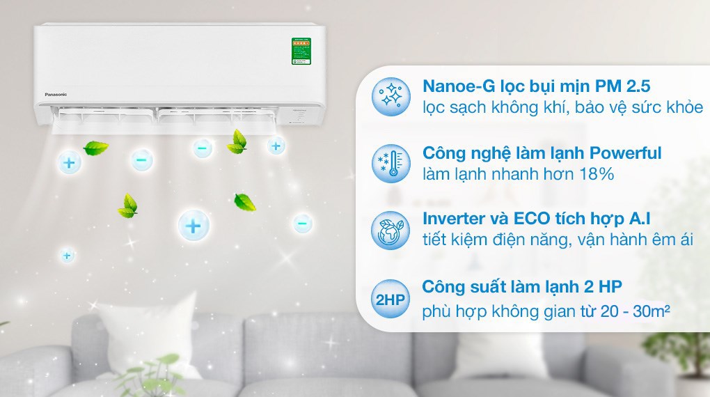 Máy lạnh Panasonic Inverter 18000 BTU PU18AKH-8