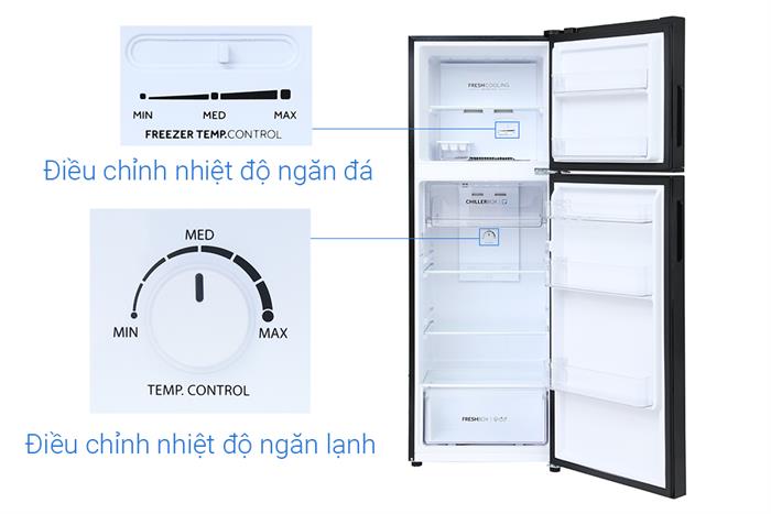 Tủ lạnh Aqua Inverter 236 lít AQR-T260FA(FB) MODEL 2024