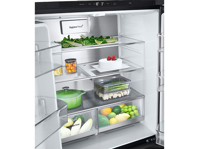 Tủ lạnh LG French Door InstaView™ 530L màu đen LFB53BLMI MODEL 2024