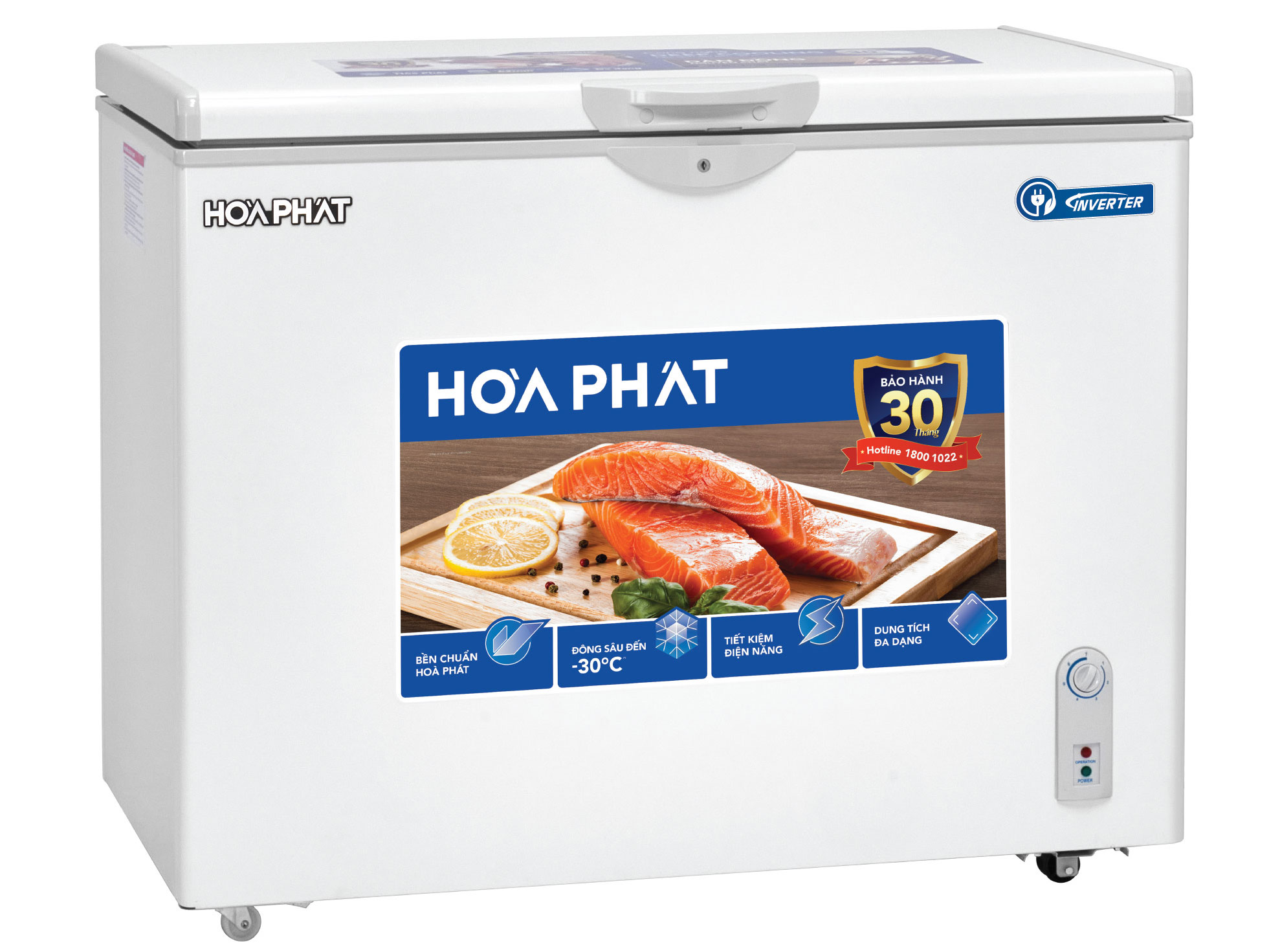 Tủ đông Hòa Phát Inverter 1 ngăn 1 chế độ đông HPF AD8252