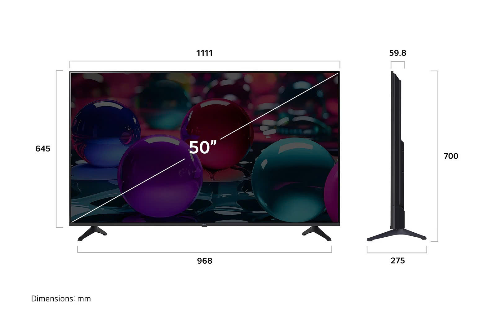 Smart Tivi LG AI 4K 50 Inch 50UA7350PSB Model 2025