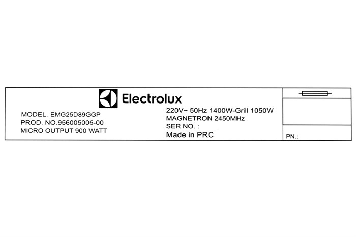 Lò vi sóng có nướng Electrolux 25 lít EMG25D89GGP