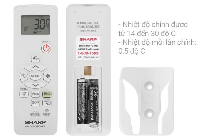Điều hòa Sharp Inverter 9000 BTU AH-X10CEWC (Model 2025)