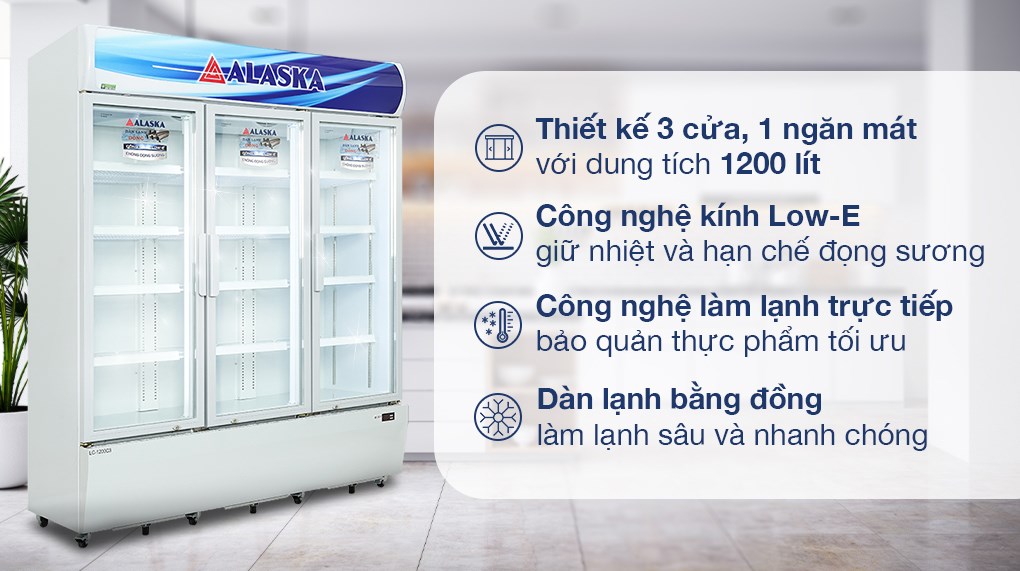 Tủ mát Alaska 1200 lít LC-1200C3