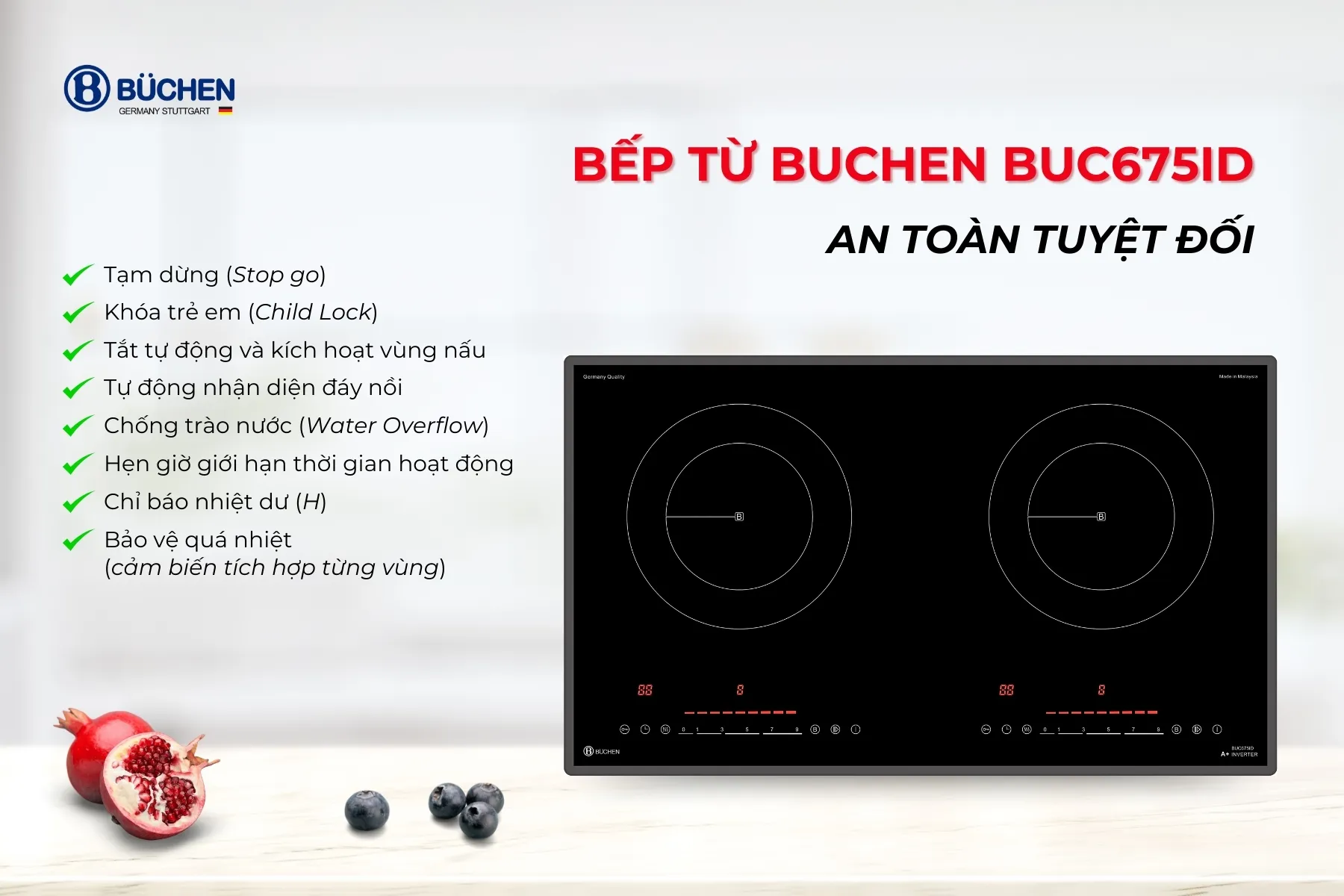 Bếp từ Buchen BUC675ID