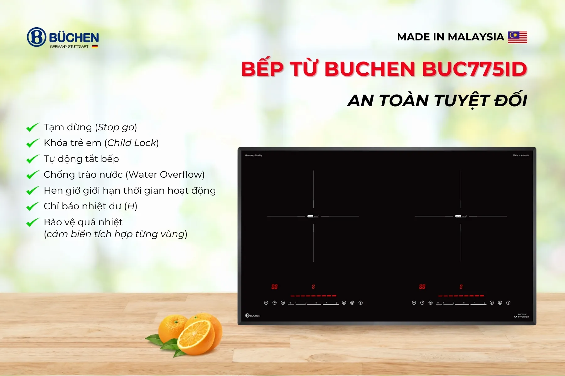 Bếp từ Buchen BUC775ID