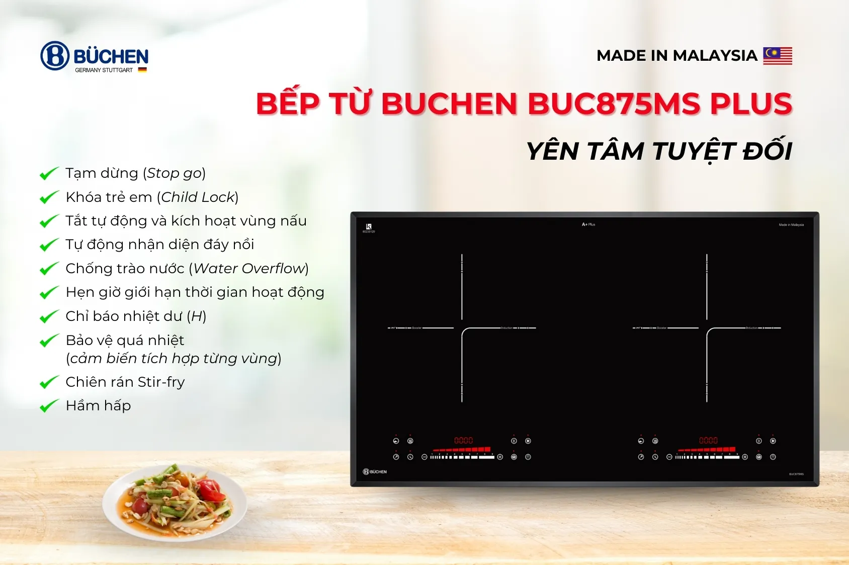 Bếp Từ Buchen BUC875MS Plus