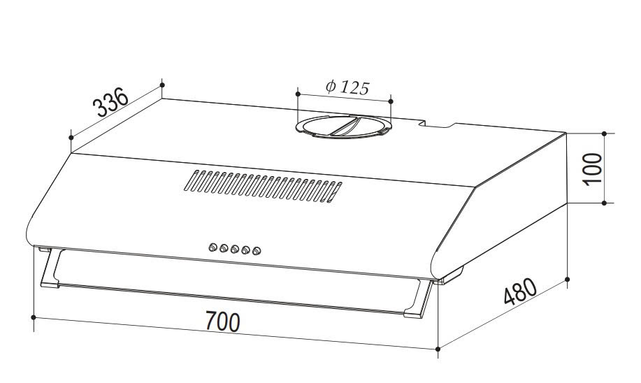 Máy Hút Mùi Bauer BC0370I