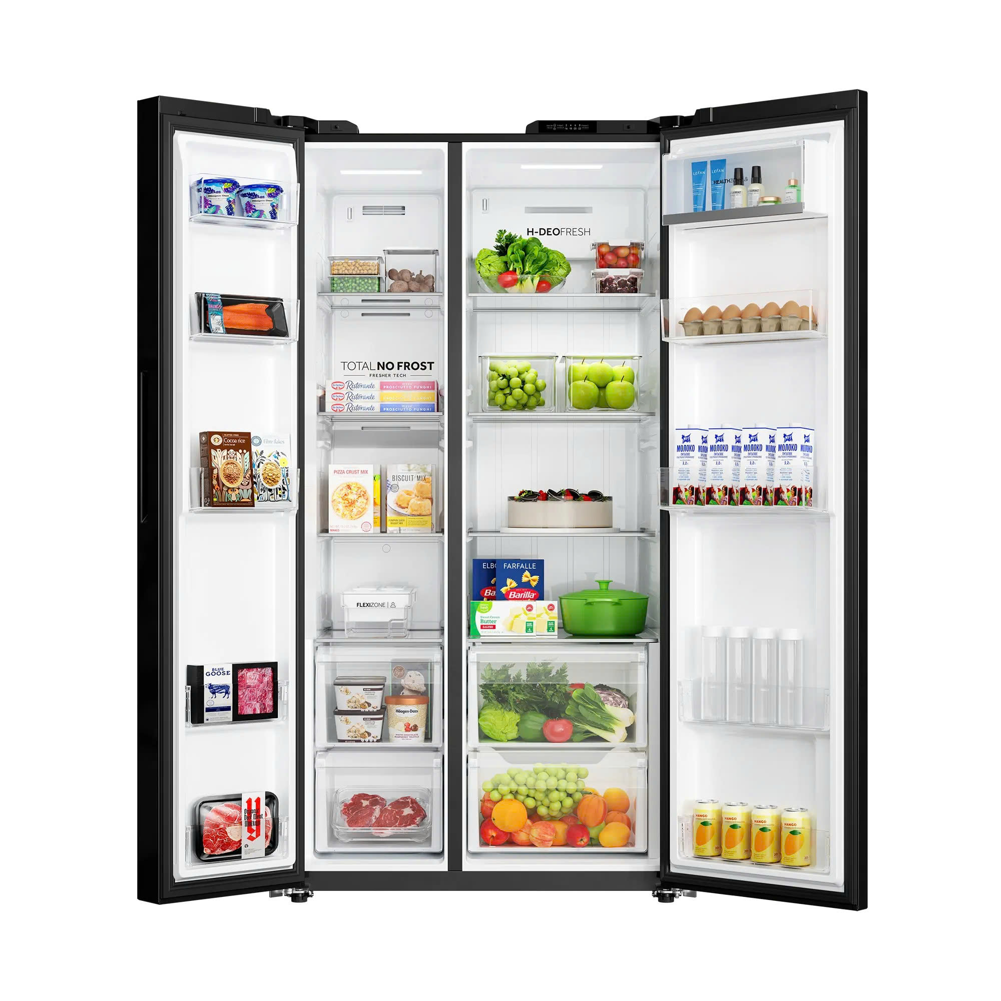 Tủ Lạnh Side By Side Aqua Inverter 646 lít AQR-S682XA(GB) Model 2025