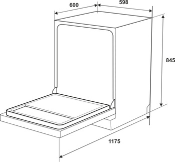 Máy rửa chén độc lập Hafele HDW-F601G