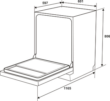 Máy rửa chén độc lập Hafele HDW-F6012G