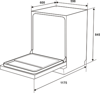 Máy rửa chén độc lập Hafele HDW-F6052G