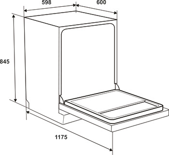Máy rửa chén độc lập Hafele HDW-F602TB