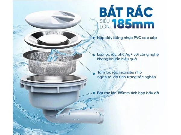 Chậu rửa 1 hố Fandi FD-DECO7644S