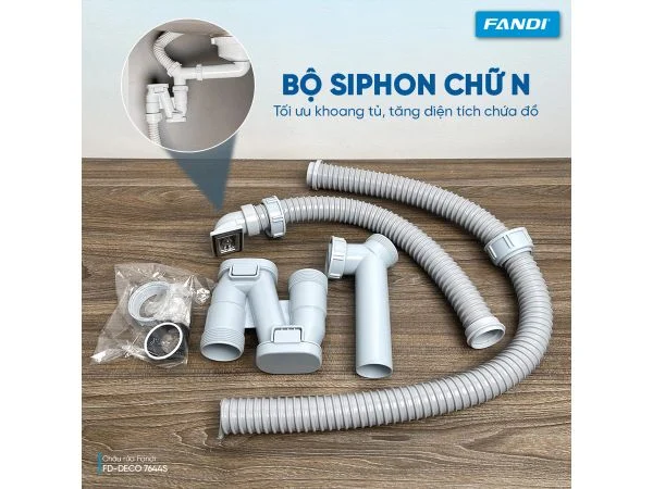 Chậu rửa 1 hố Fandi FD-DECO7644S
