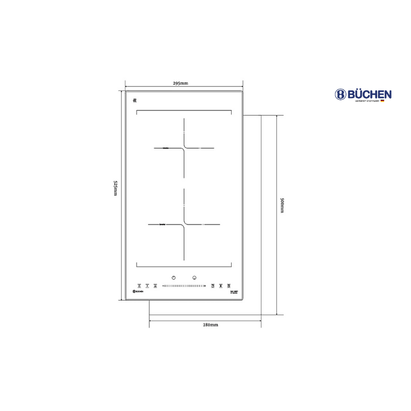 Bếp từ Buchen BUC336ID Domino