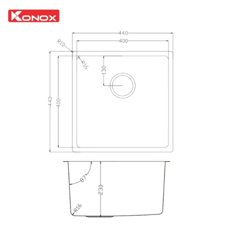 Chậu rửa bát phong cách Nhật bề mặt mịn Tari 400SM