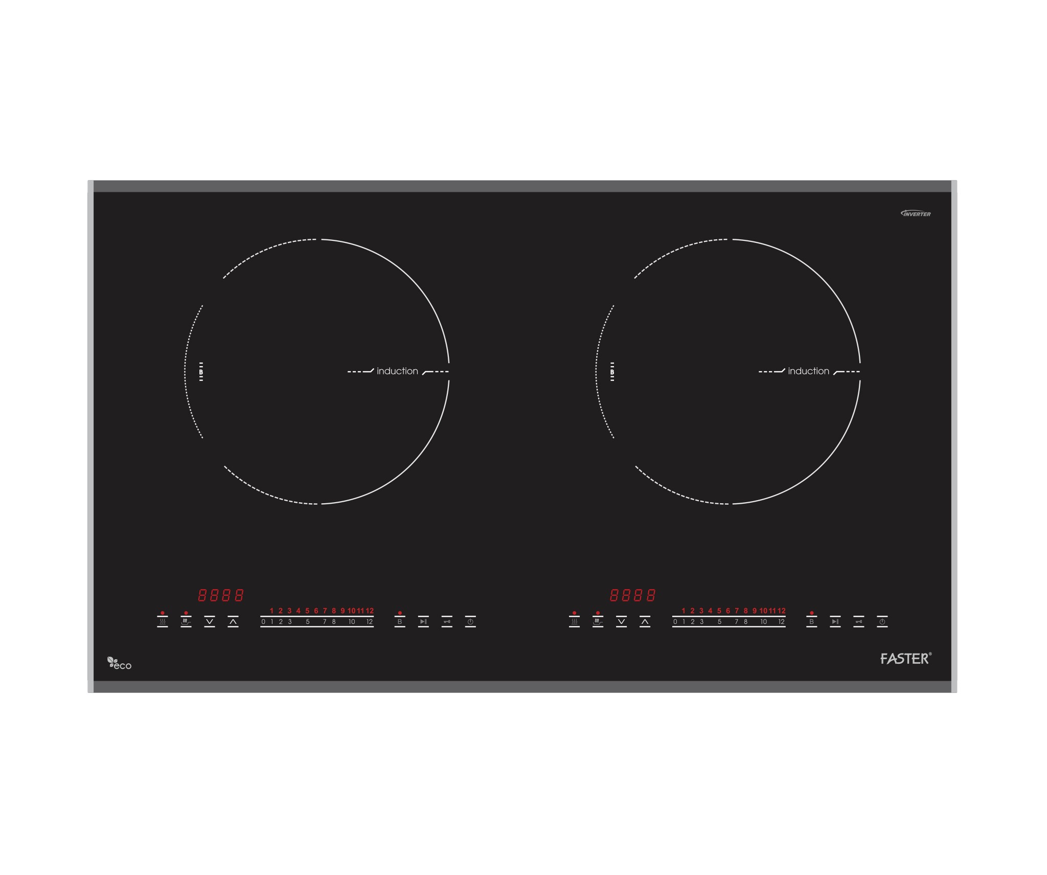 Bếp từ 2 vùng nấu Inverter Faster FS835I Pro