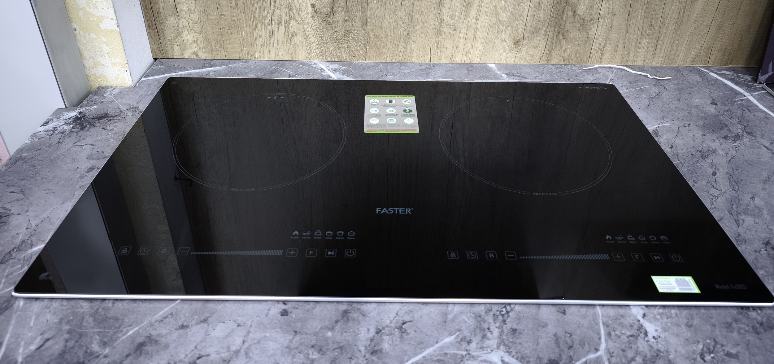 Bếp từ 2 vùng nấu Inverter Faster FS382I