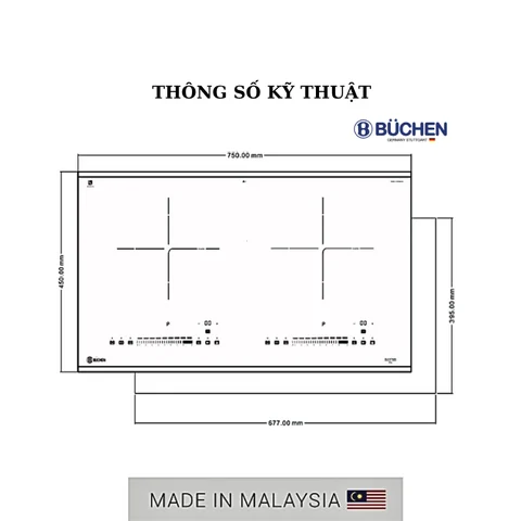 BẾP TỪ BUCHEN BUC875MS SERI 2