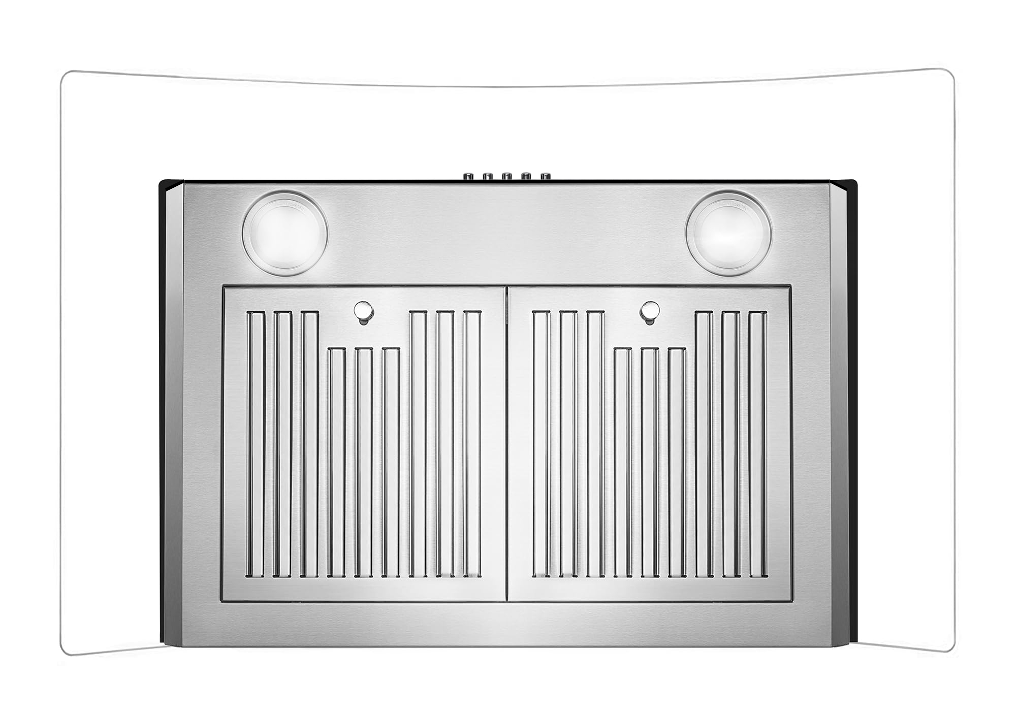 Máy hút mùi áp tường kính cong Inox 70cm Bauer BCN70PMC