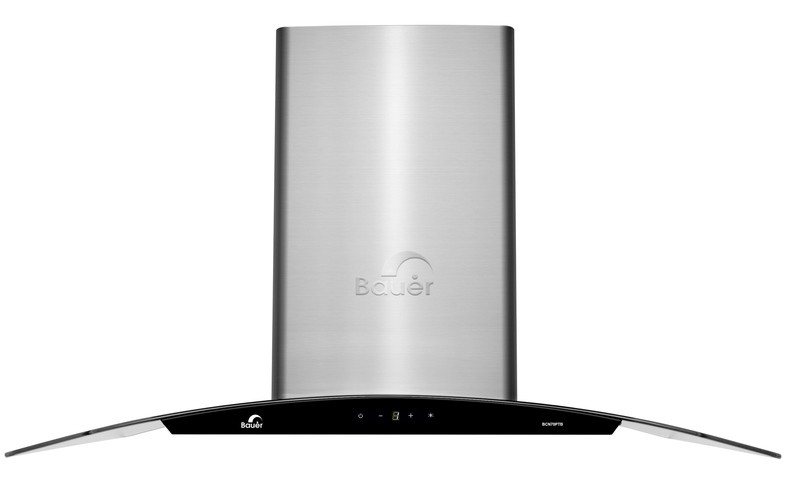 Máy hút mùi áp tường kính cong Inox 70cm Bauer BCN70PTB