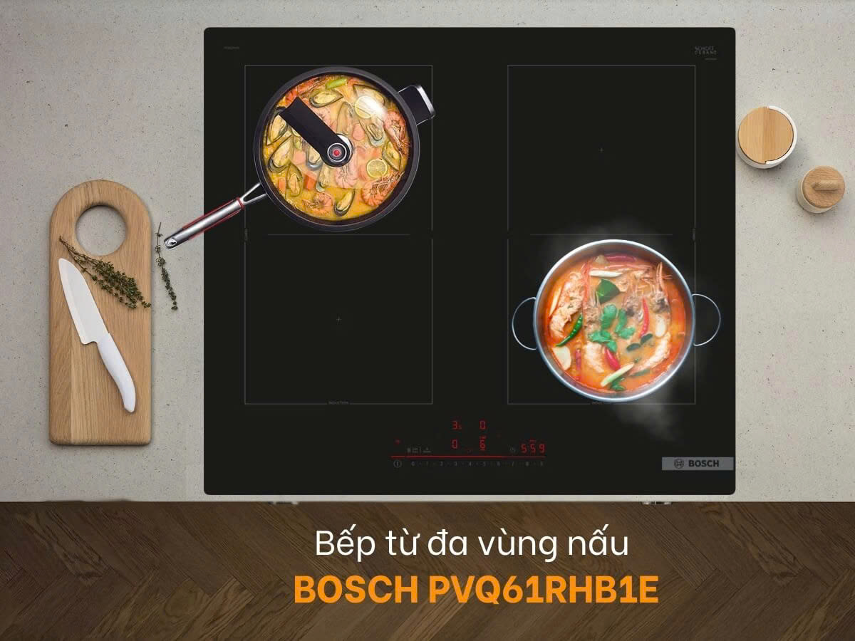 Bếp từ Bosch 4 vùng nấu PVQ61RHB1E Serie 6