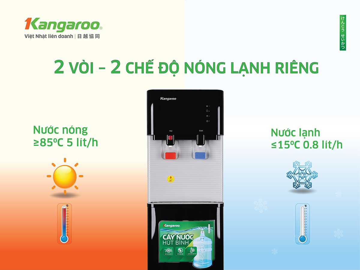 Máy làm nóng lạnh nước uống Kangaroo KG57A3