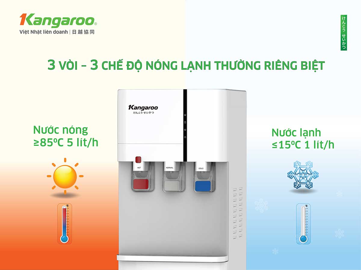 Máy làm nóng lạnh nước uống Kangaroo KG59A3